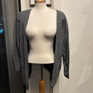 Plenty Monk & Lou Gray Women's Open Front Sweater